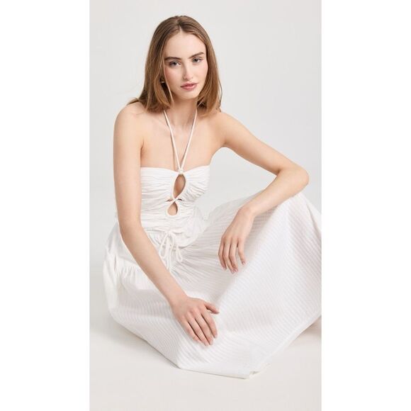 Ulla Johnson Emmaline Midi Halter Dress - Picture 3 of 12